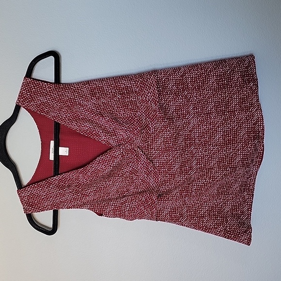 Loft size 4 twist front sleeveless blouse 90's Y2K Workplace Siren - Picture 1 of 8